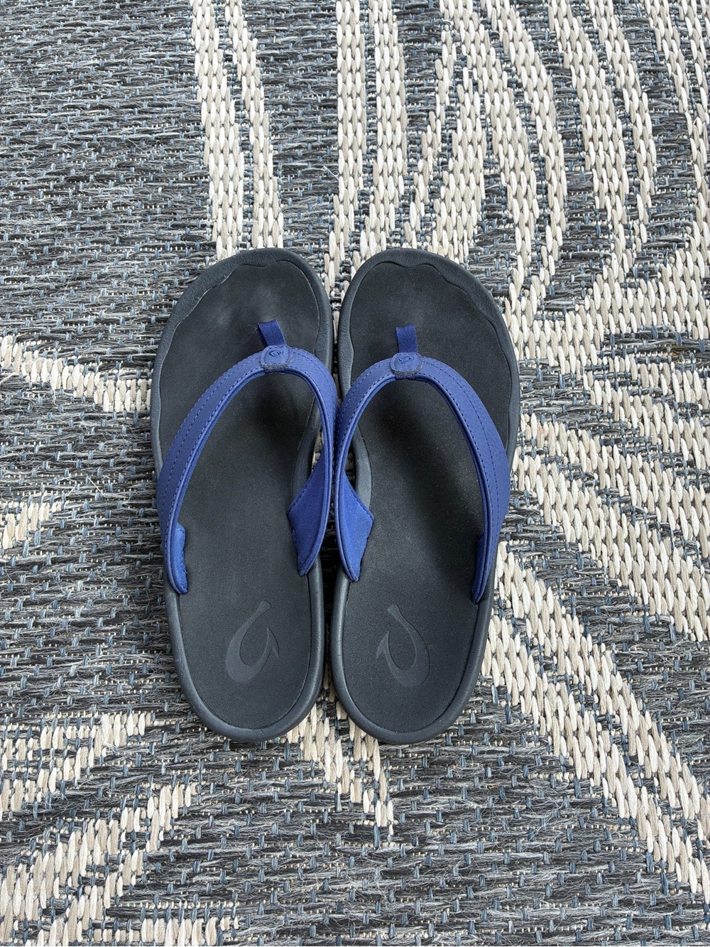 Navy Blue Flip Flop Sandals - Men's Casual Thongs